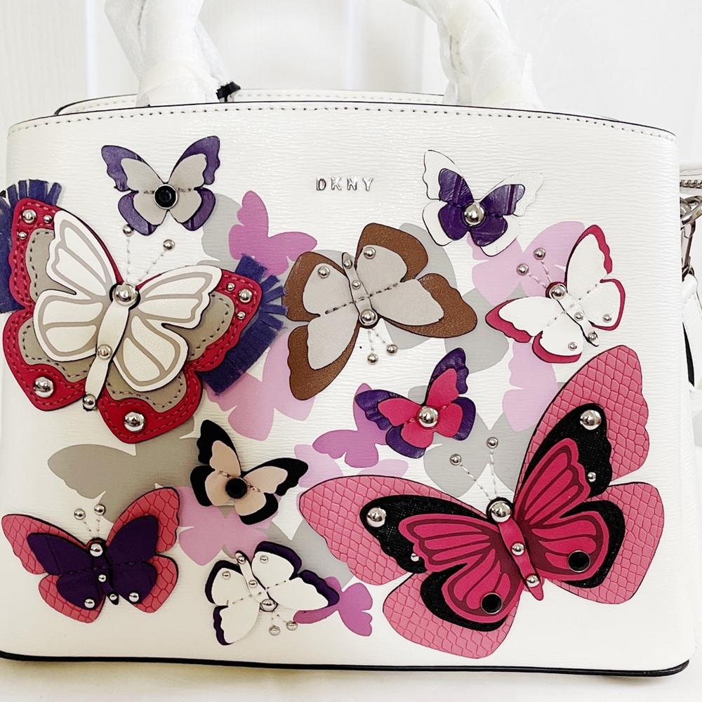 DKNY Paige leather butterfly satchel - Picture 8 of 11